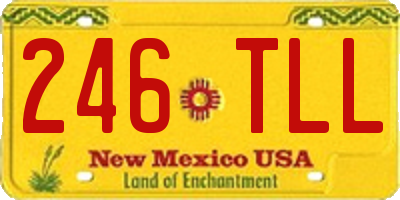 NM license plate 246TLL