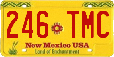 NM license plate 246TMC