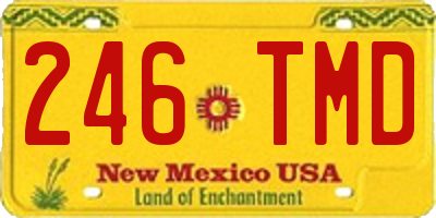 NM license plate 246TMD