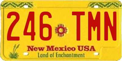 NM license plate 246TMN