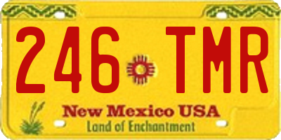 NM license plate 246TMR
