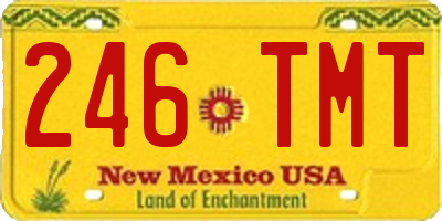 NM license plate 246TMT