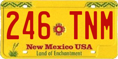 NM license plate 246TNM