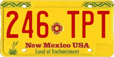 NM license plate 246TPT