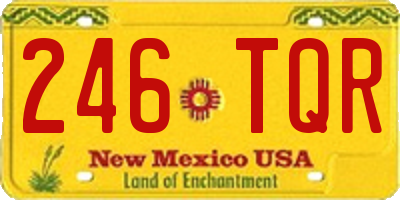 NM license plate 246TQR