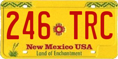 NM license plate 246TRC