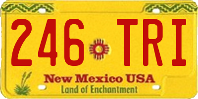 NM license plate 246TRI
