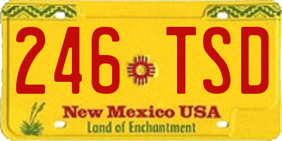 NM license plate 246TSD