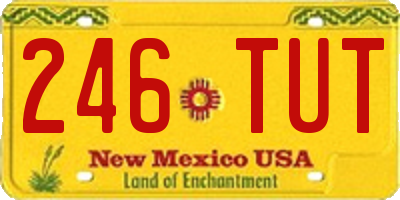 NM license plate 246TUT
