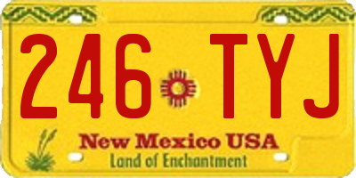 NM license plate 246TYJ