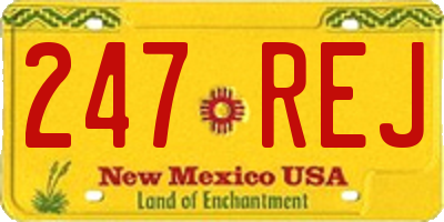 NM license plate 247REJ
