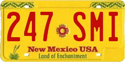 NM license plate 247SMI