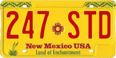 NM license plate 247STD