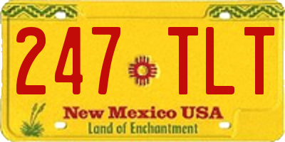 NM license plate 247TLT