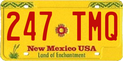 NM license plate 247TMQ