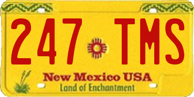 NM license plate 247TMS