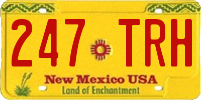 NM license plate 247TRH