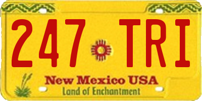 NM license plate 247TRI