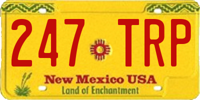 NM license plate 247TRP