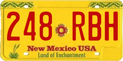 NM license plate 248RBH