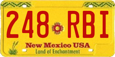 NM license plate 248RBI