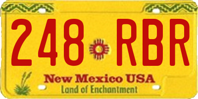 NM license plate 248RBR