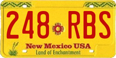 NM license plate 248RBS