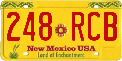 NM license plate 248RCB