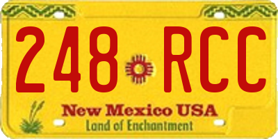 NM license plate 248RCC
