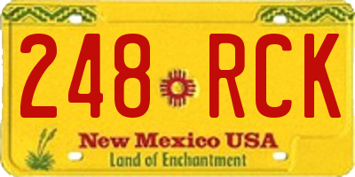 NM license plate 248RCK