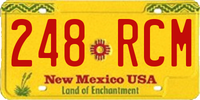 NM license plate 248RCM
