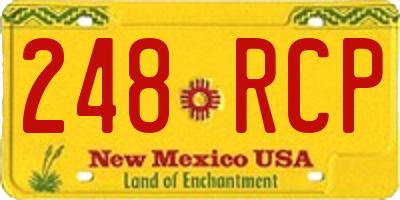 NM license plate 248RCP