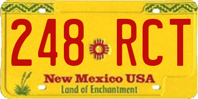 NM license plate 248RCT