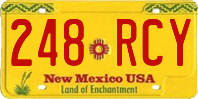 NM license plate 248RCY