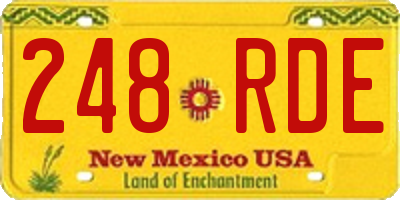 NM license plate 248RDE