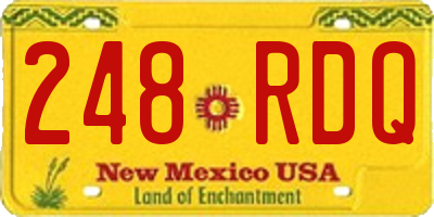 NM license plate 248RDQ