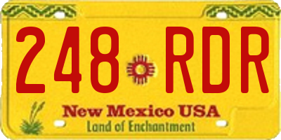 NM license plate 248RDR