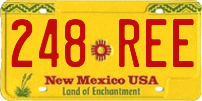 NM license plate 248REE