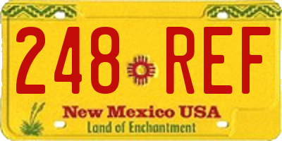 NM license plate 248REF