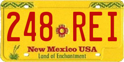 NM license plate 248REI