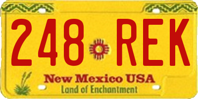 NM license plate 248REK
