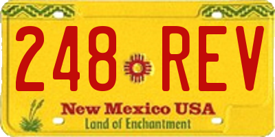 NM license plate 248REV