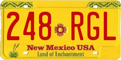 NM license plate 248RGL