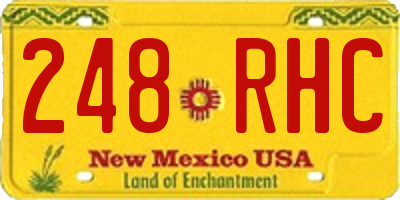 NM license plate 248RHC