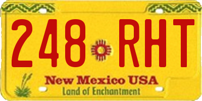 NM license plate 248RHT