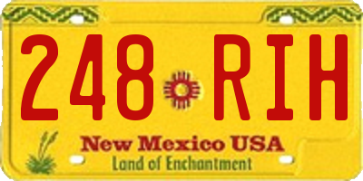 NM license plate 248RIH