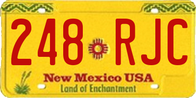 NM license plate 248RJC