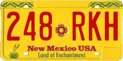 NM license plate 248RKH