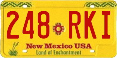 NM license plate 248RKI