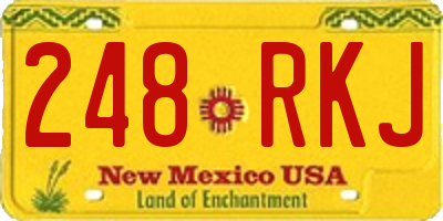 NM license plate 248RKJ